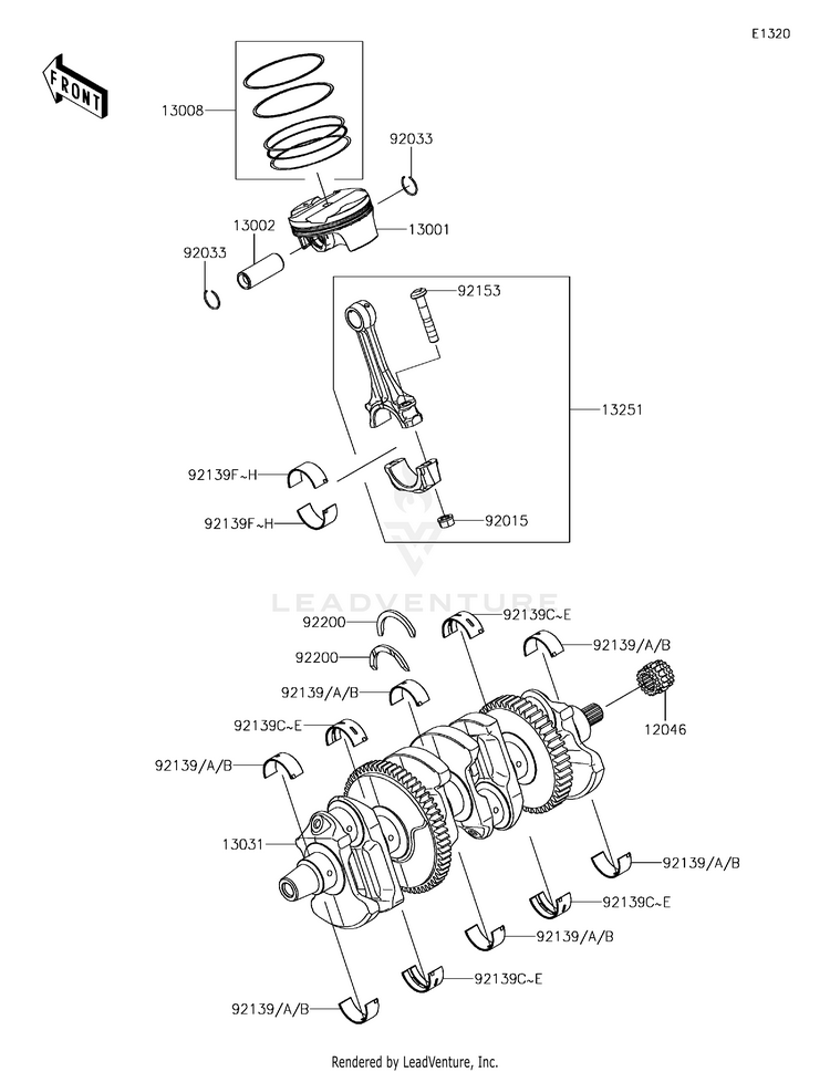 Crankshaft/Piston(S) Schematic