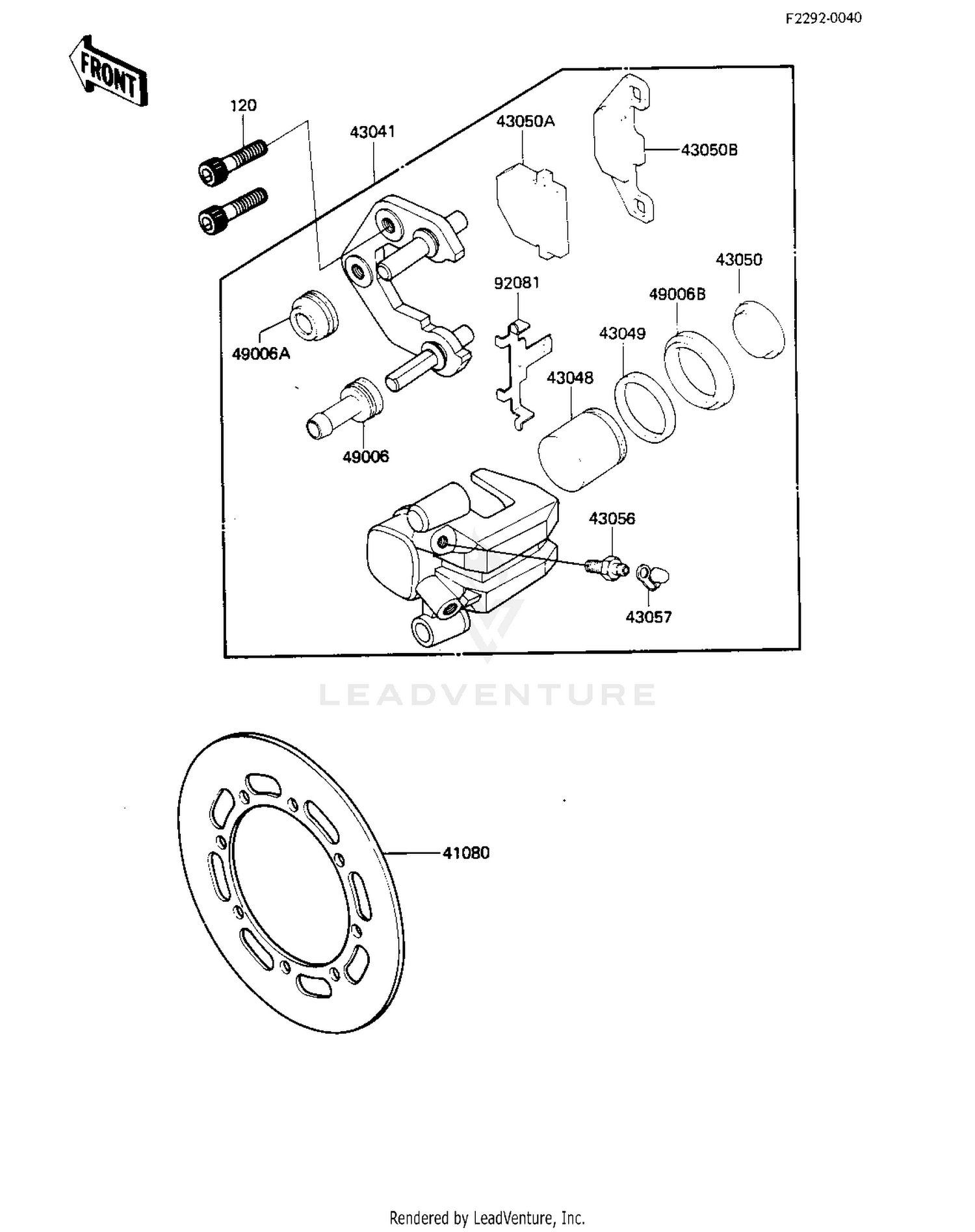 FRONT BRAKE ('83 A1)