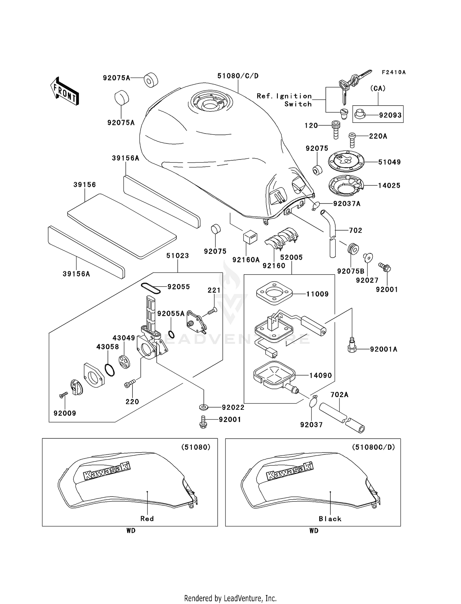 FUEL TANK (ZX1100-E2/E3)