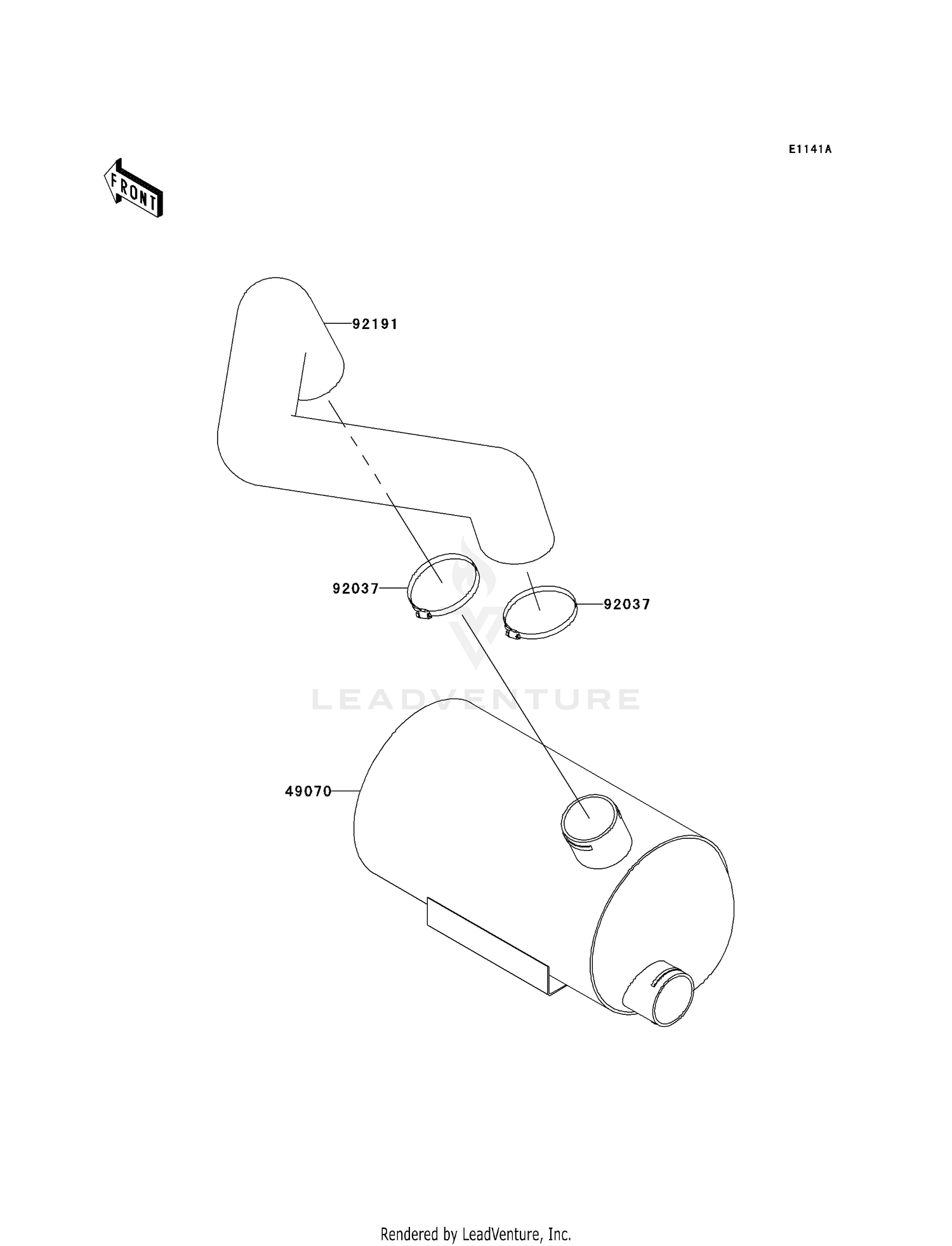 WATER MUFFLER (JT750-B2/B3)