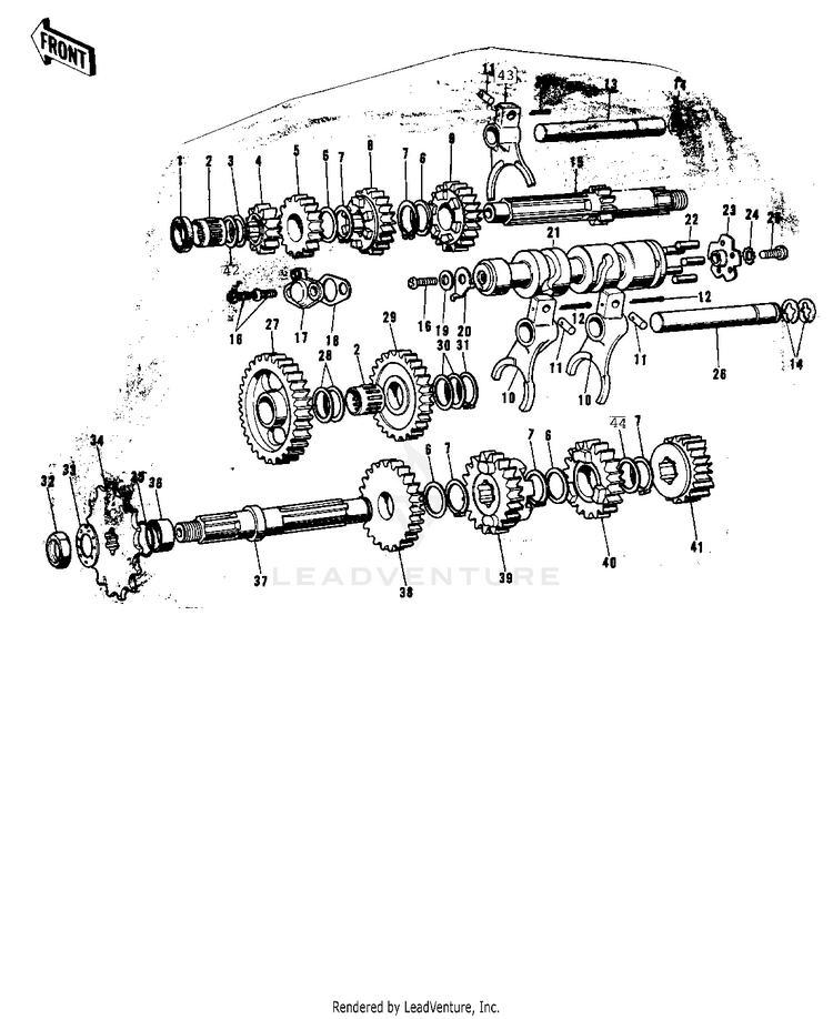 Transmission/Change Drum Schematic
