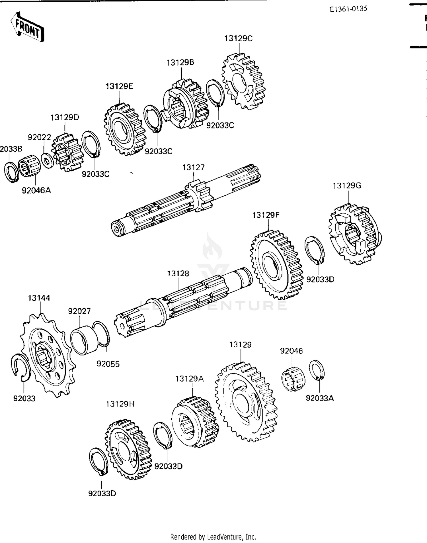 TRANSMISSION ('84 KX250-C2)