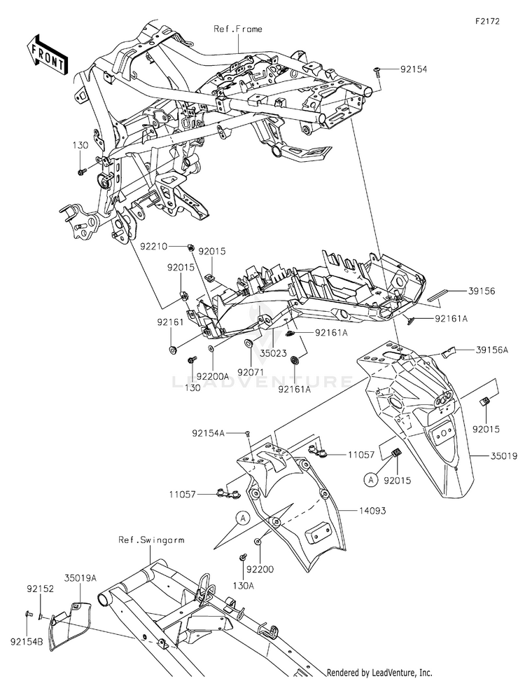 Rear Fender(S) Schematic