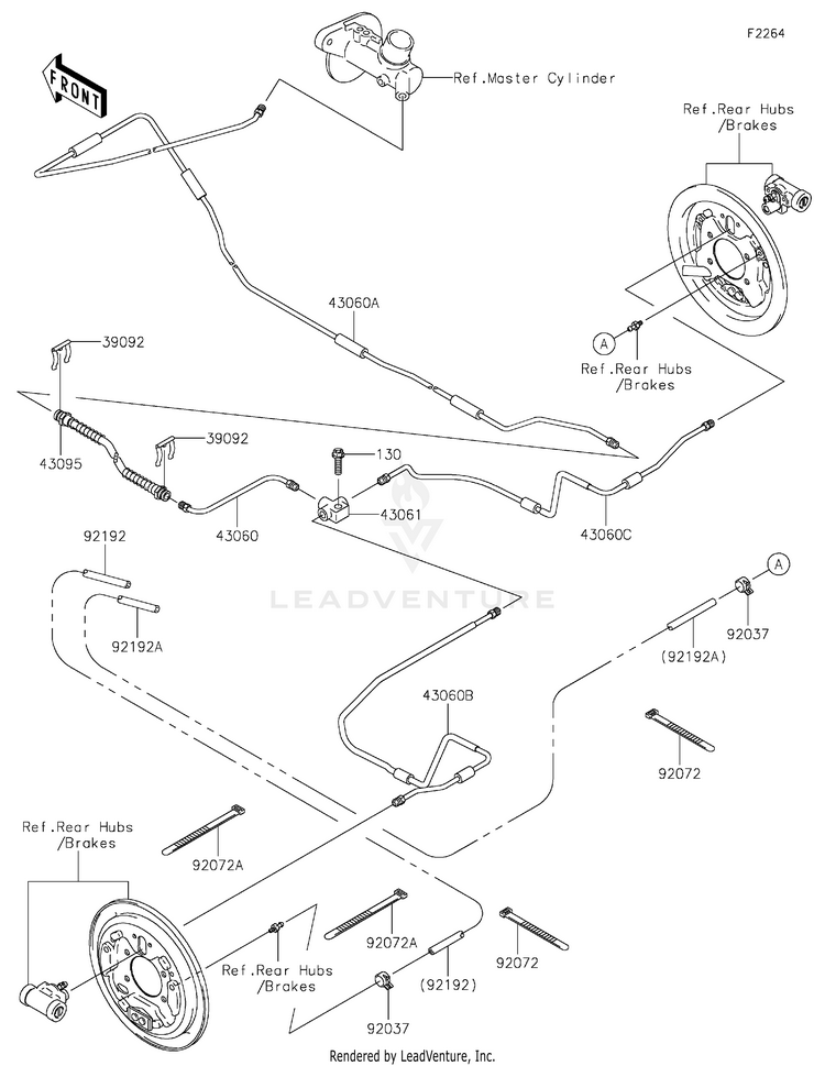 Rear Brake Piping Schematic