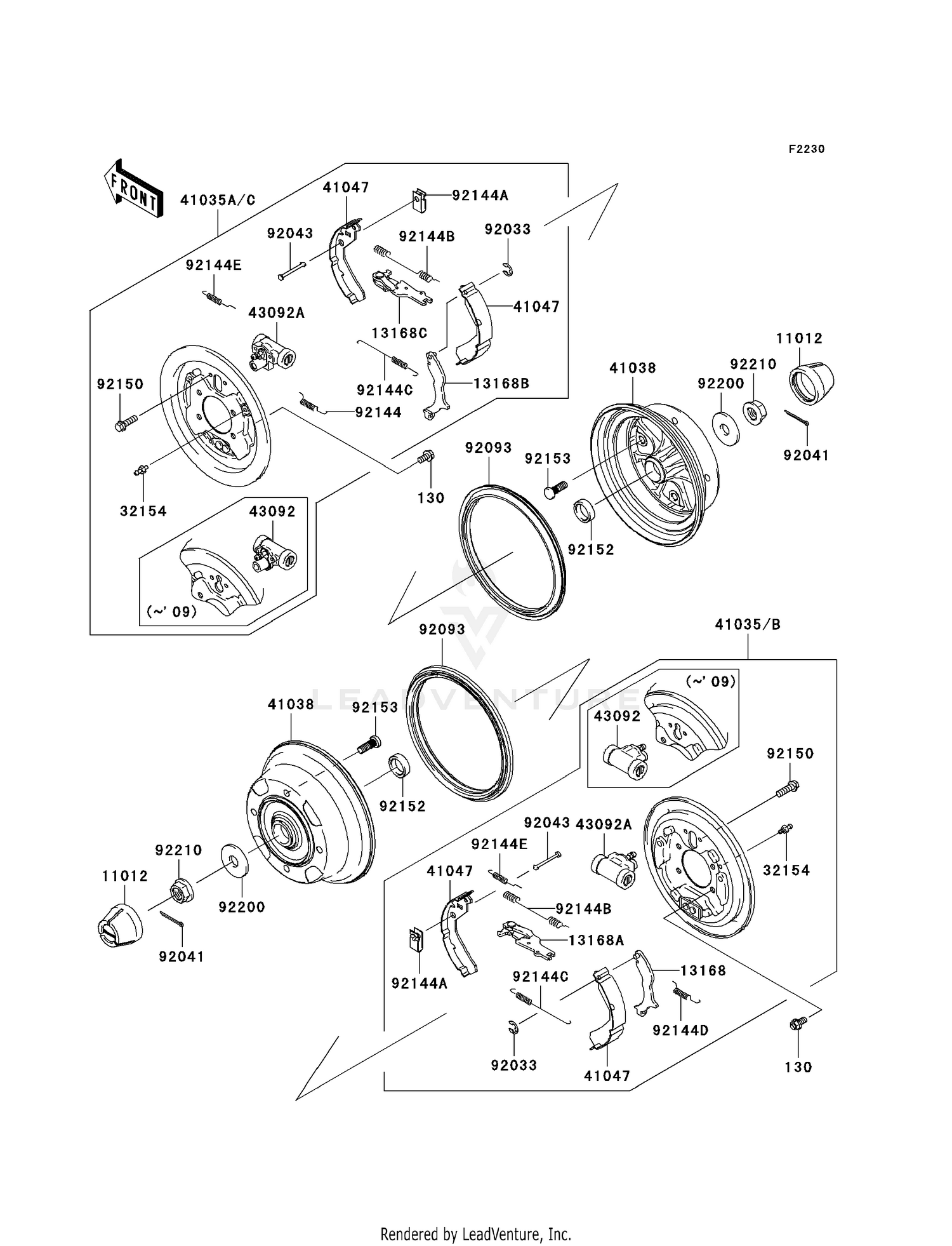 FRONT HUBS/BRAKES