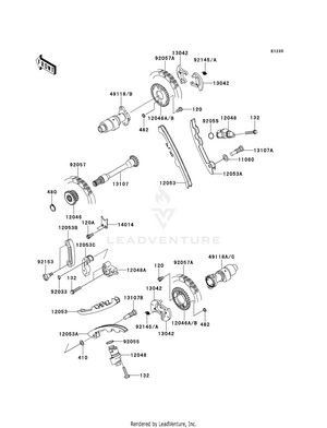Camshaft(s)/tensioner Schematic