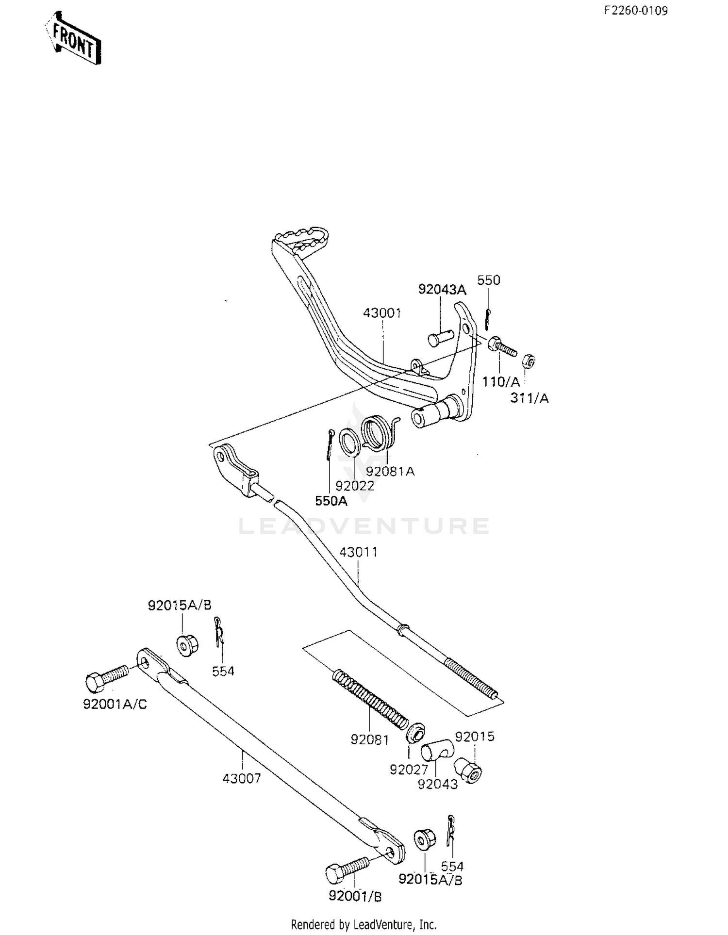 BRAKE PEDAL/TORQUE LINK