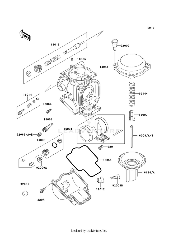 Carburetor Parts Schematic