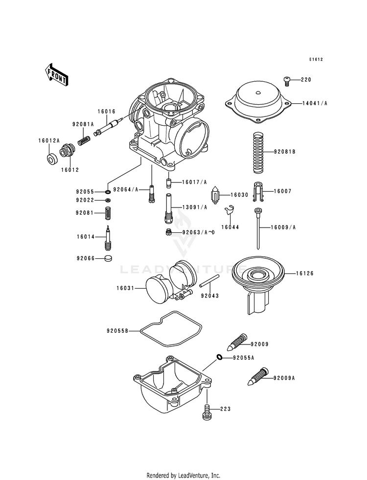 Carburetor Parts Schematic
