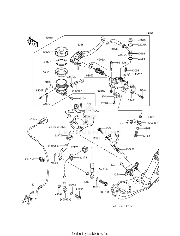 Front Master Cylinder Schematic