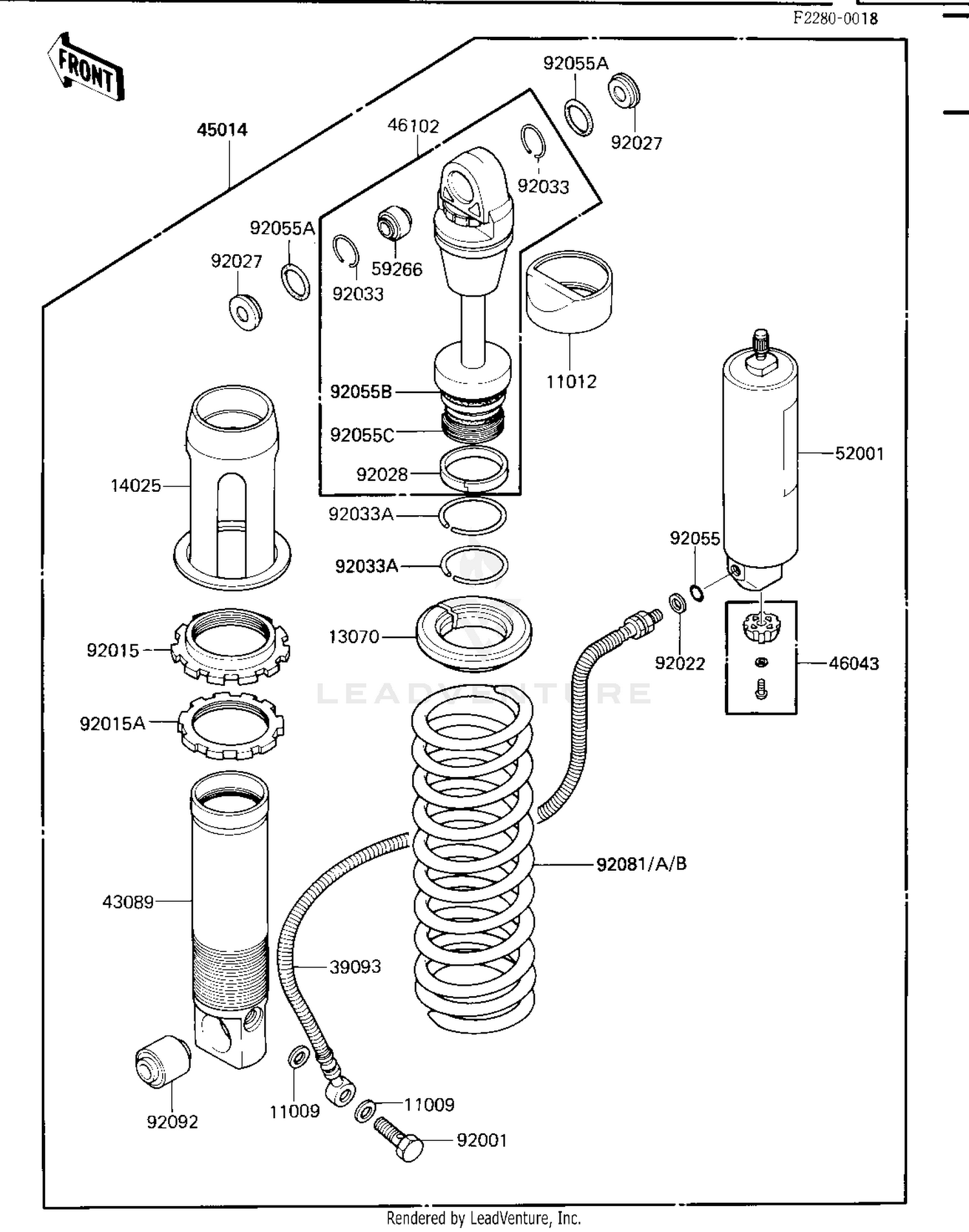 SHOCK ABSORBER ('84 KX250-C2)