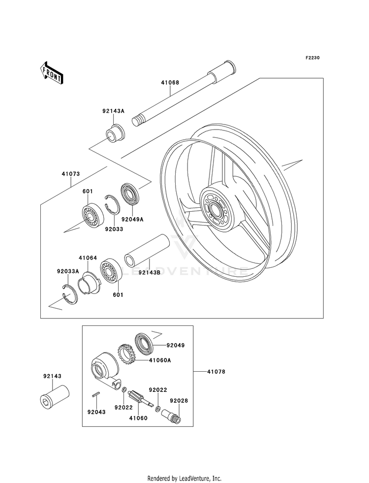 Front Hub Schematic