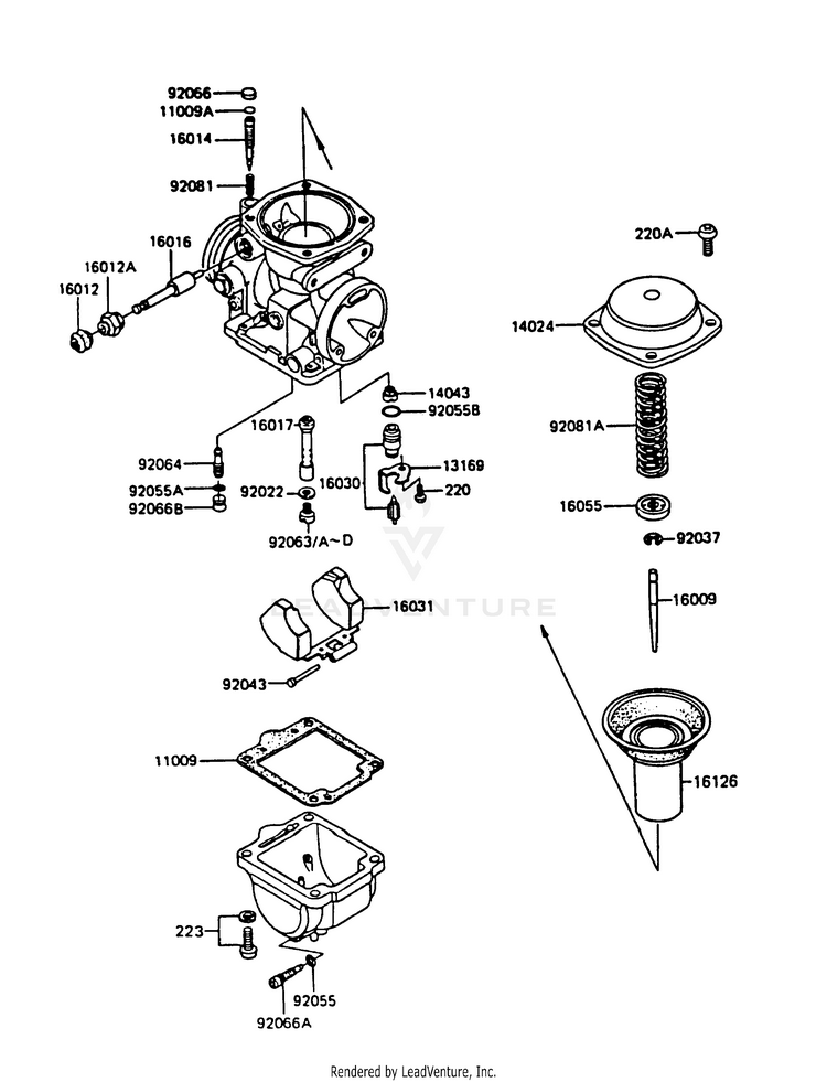 Carburetor Parts Schematic