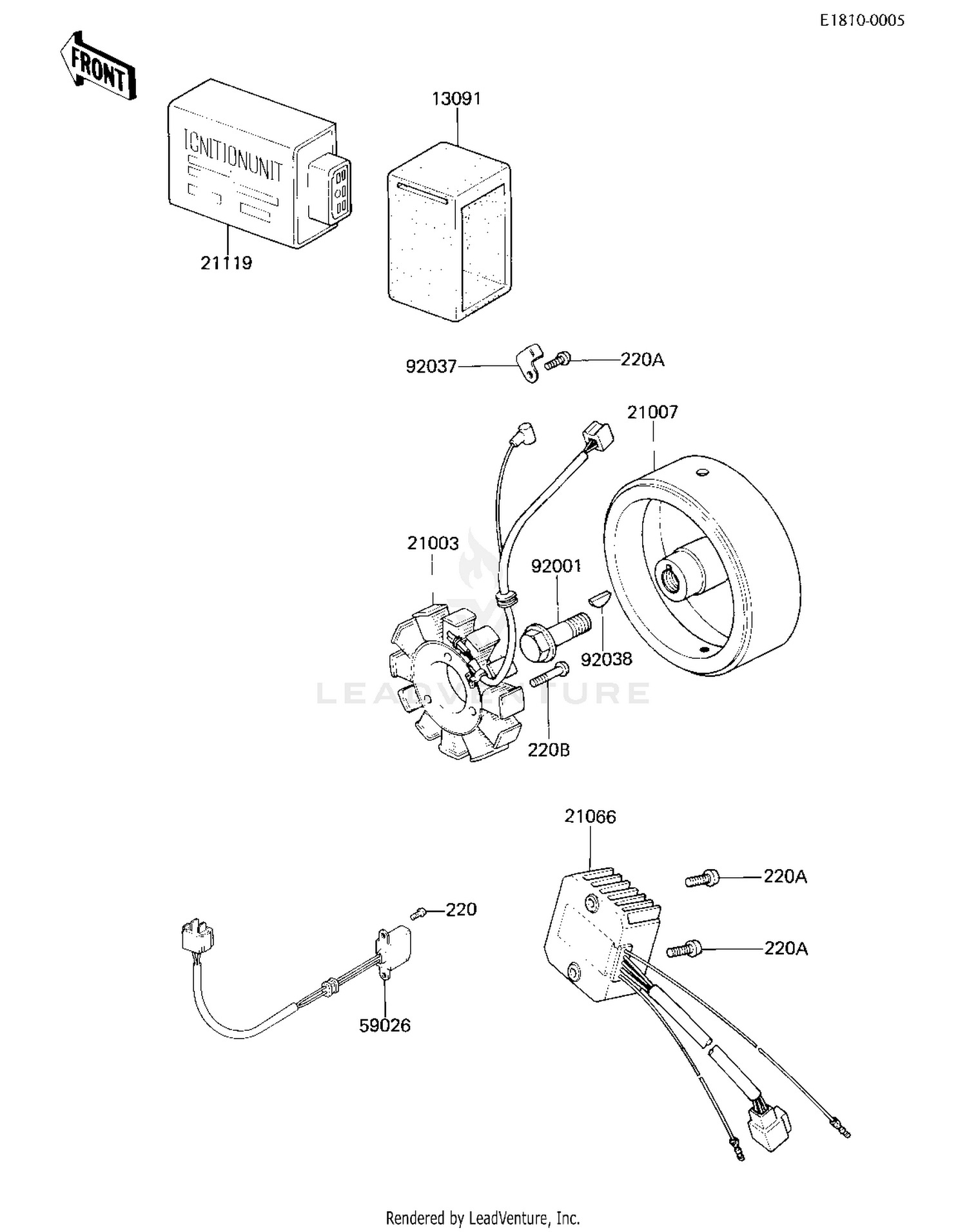 IGNITION/GENERATOR/REGULATOR ('81 D2)