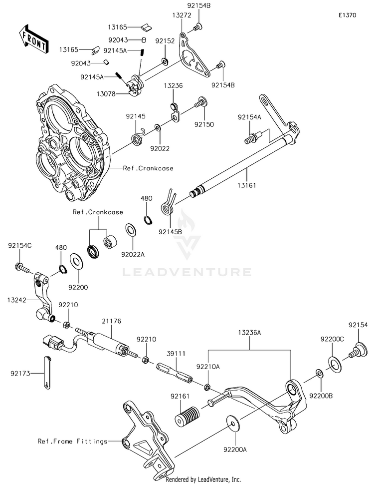 Gear Change Mechanism Schematic