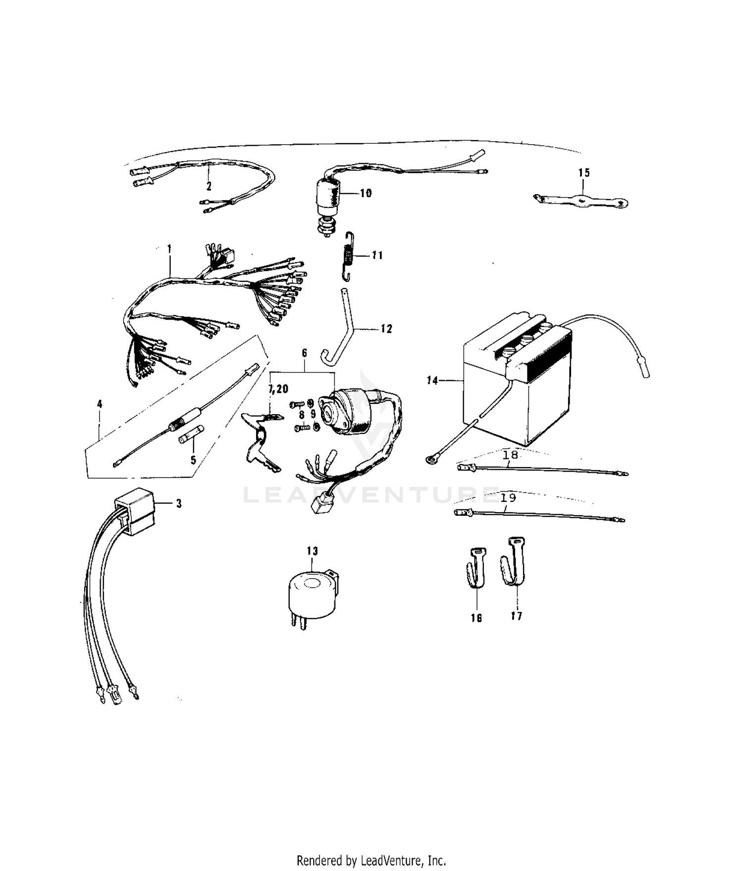 CHASSIS ELECTRICAL EQUIPMENT ('74-'75)