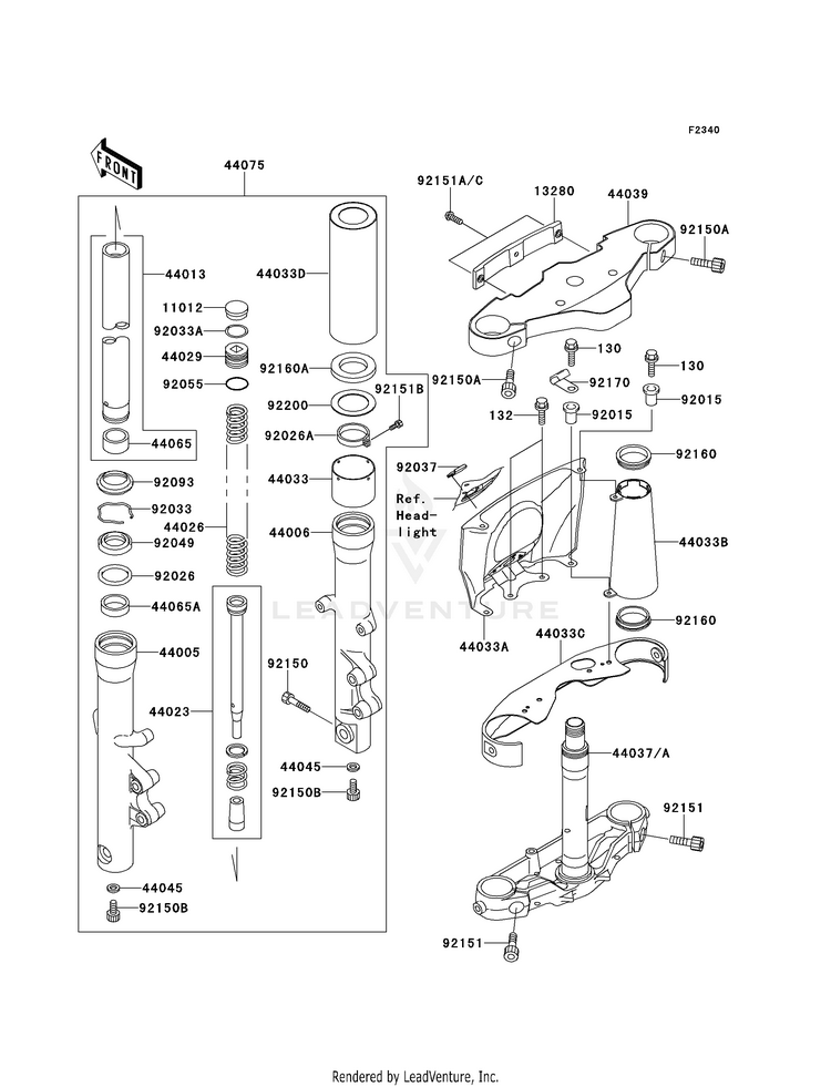 Front Fork Schematic