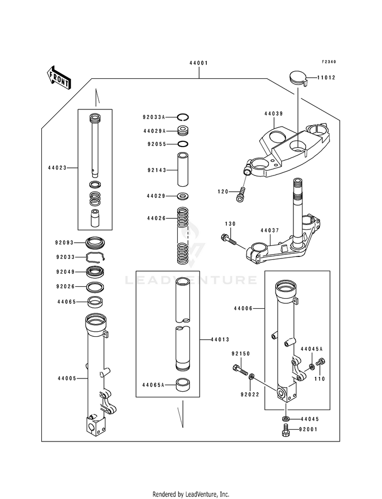 Front Fork Schematic