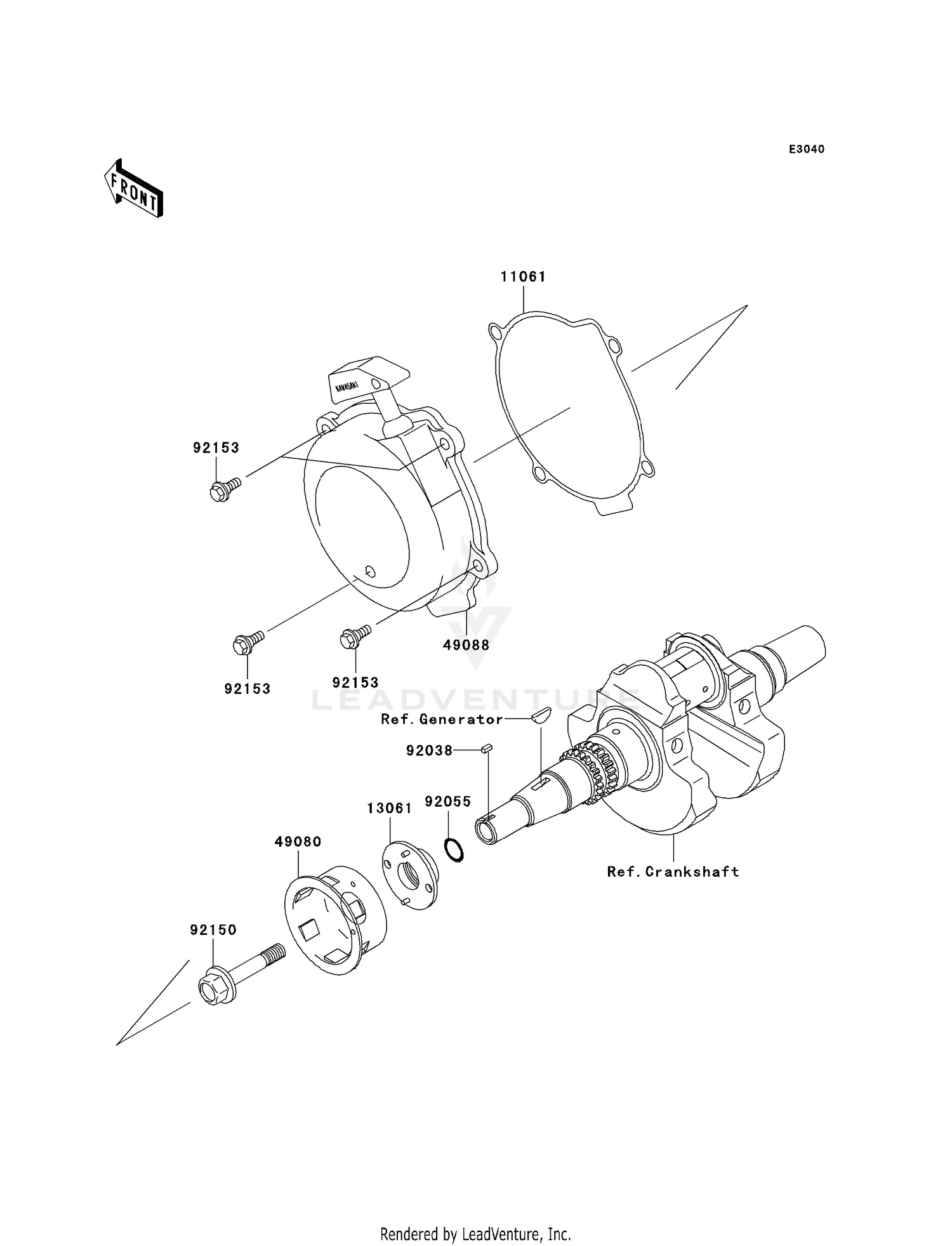 RECOIL STARTER (-VF650AE640351)
