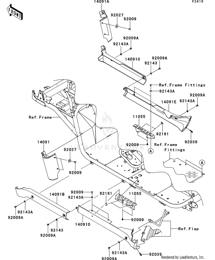 Side Covers/Chain Cover Schematic