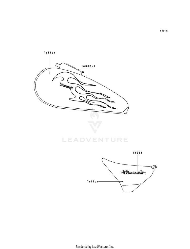 Decals (Yellow)(Zl600-B2) Schematic