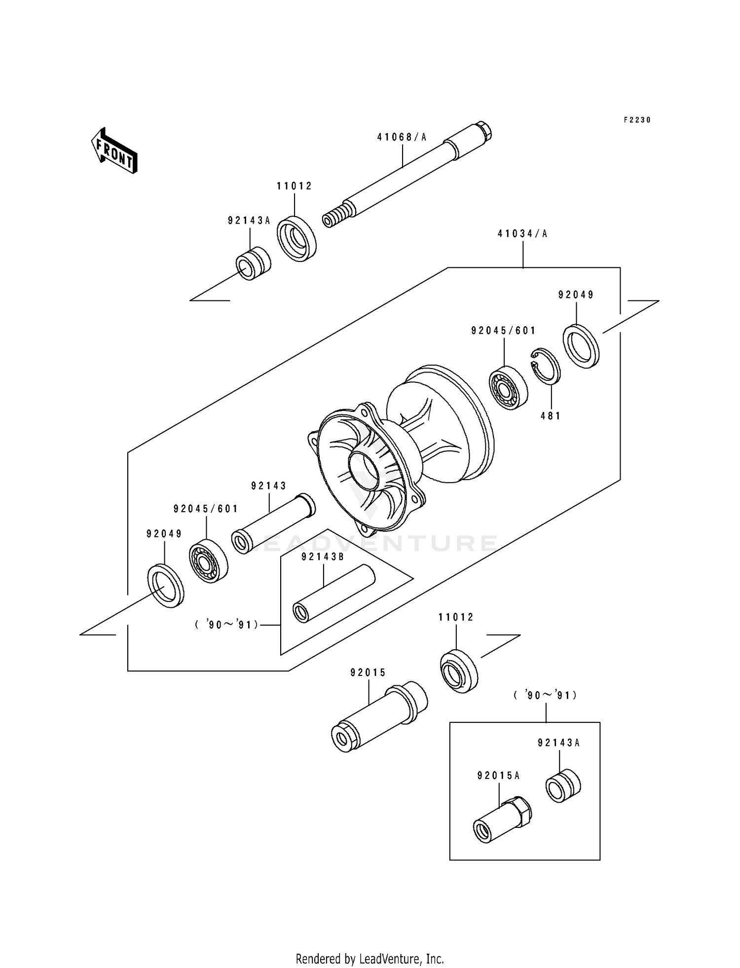 FRONT HUB