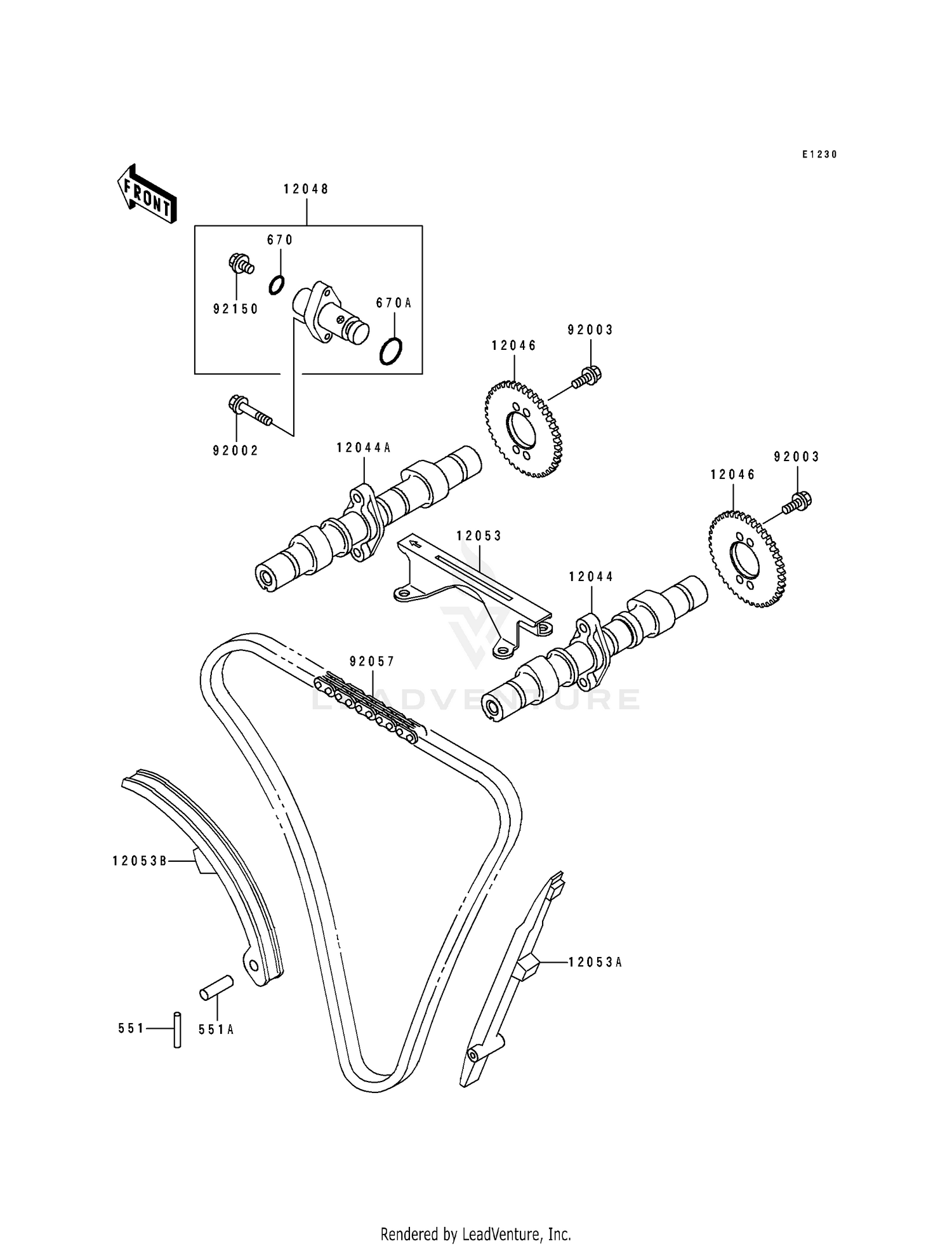 CAMSHAFTS/TENSIONER