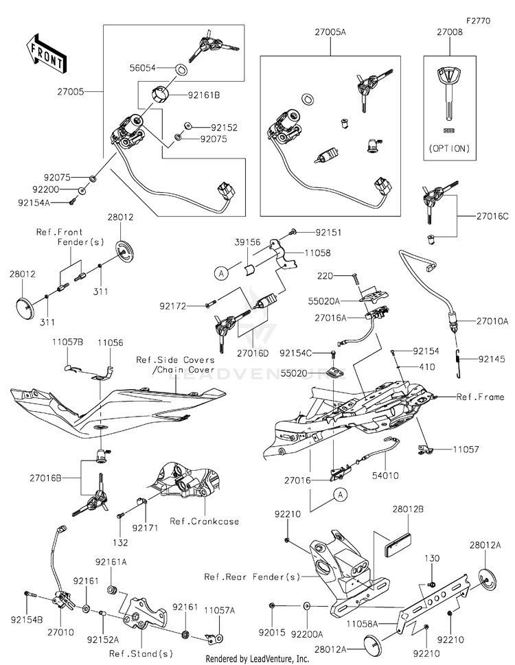 Ignition Switch/Locks/Reflectors Schematic
