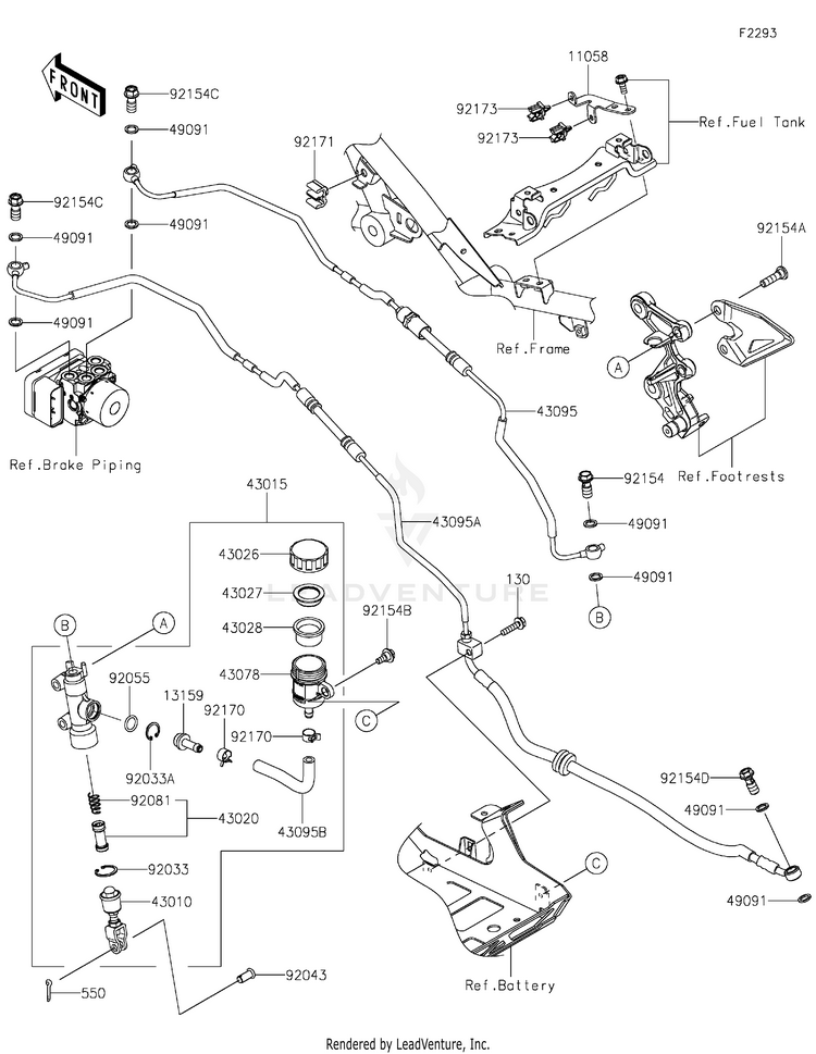Rear Master Cylinder Schematic