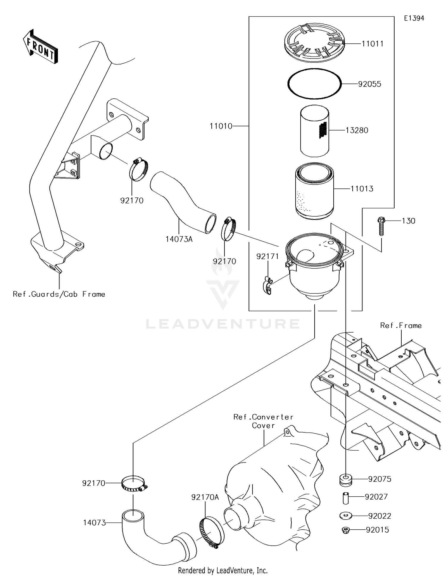 Air Cleaner-Belt Converter
