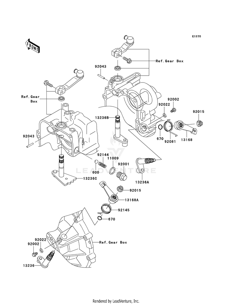 Gear Change Mechanism Schematic