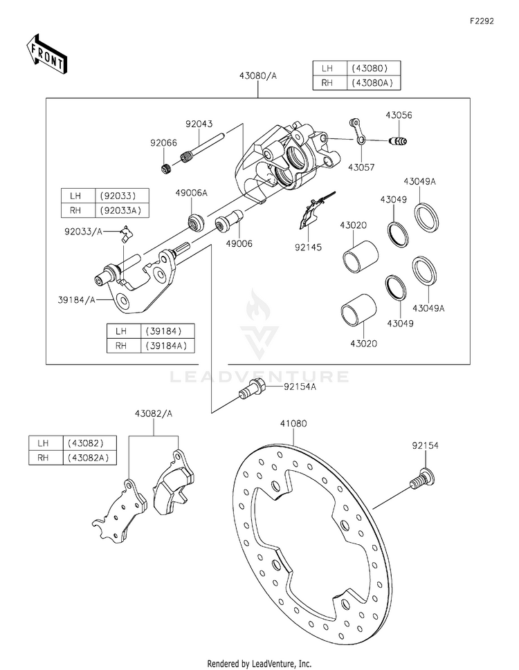 Front Brake Schematic