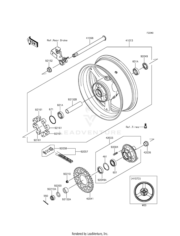 Rear Wheel/Chain Schematic