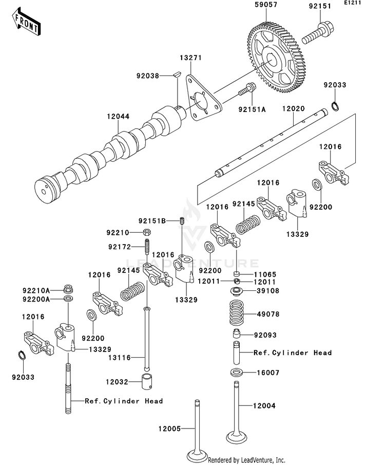 Valve(S)/Camshaft(S) Schematic