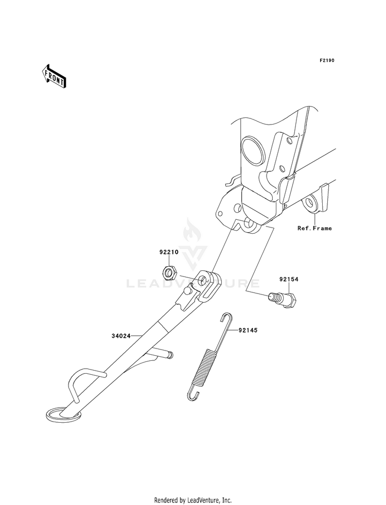 Stand(S) EX300BEF Ninja 300 ABS (2014) Schematic