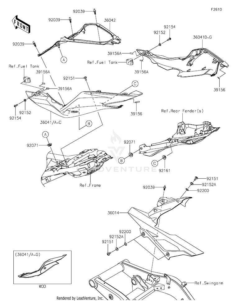 Side Covers/Chain Cover Schematic