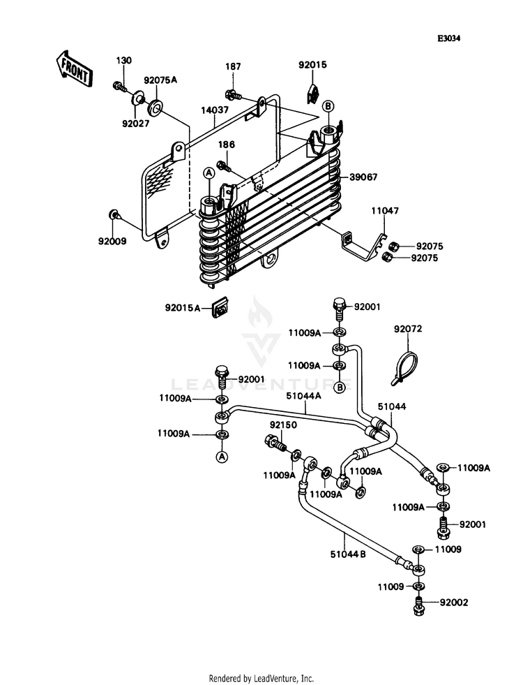 Oil Cooler Schematic