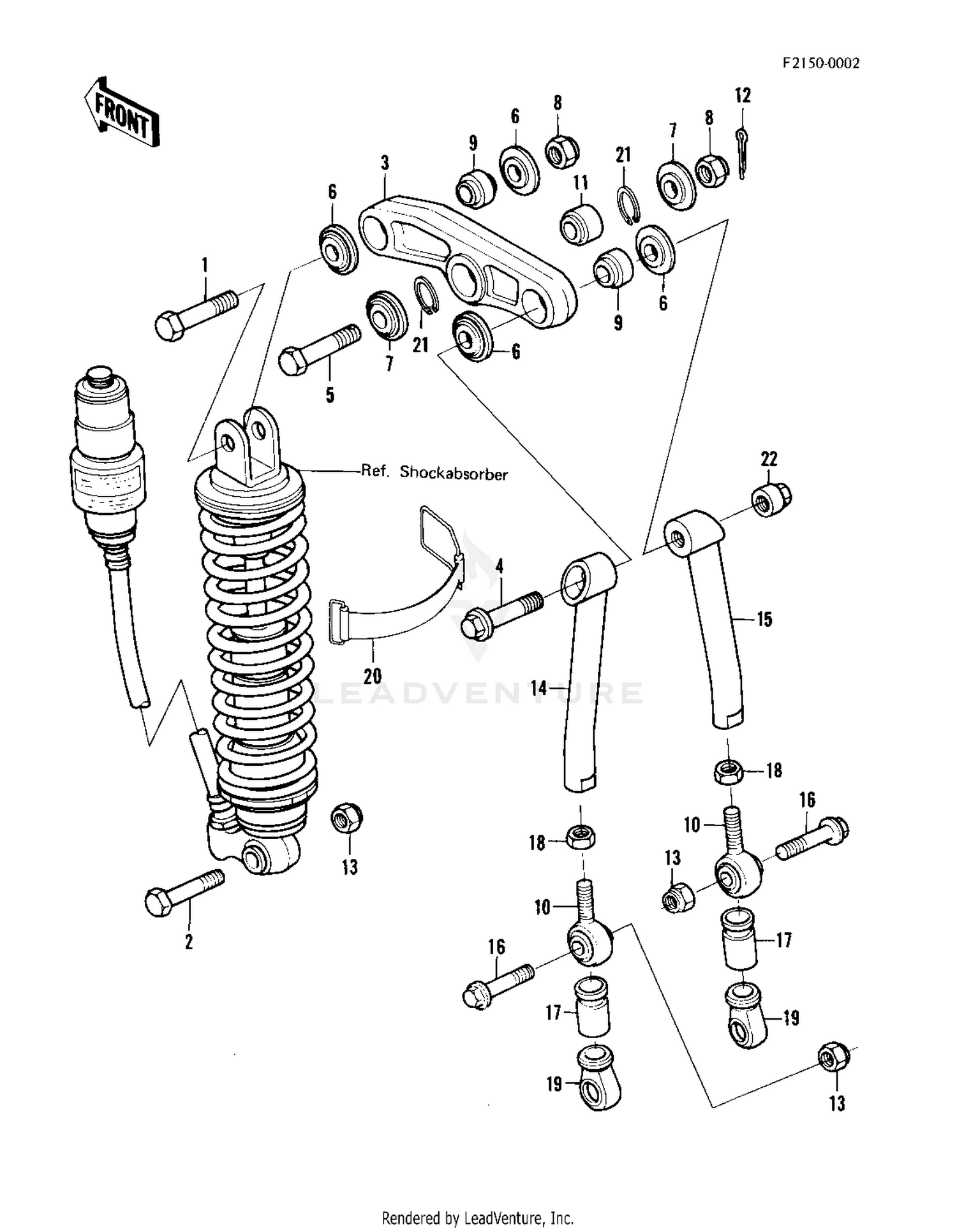 REAR SUSPENSION (KX420-A2)