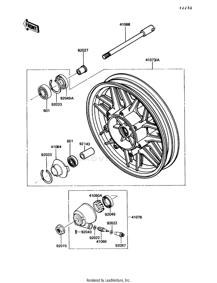 Front Hub Schematic