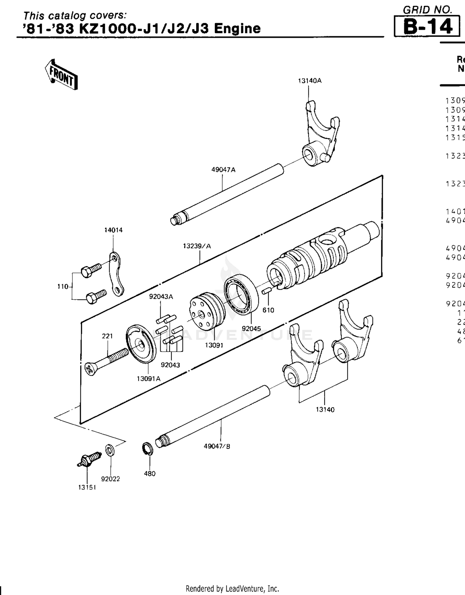 GEAR CHANGE DRUM & FORKS