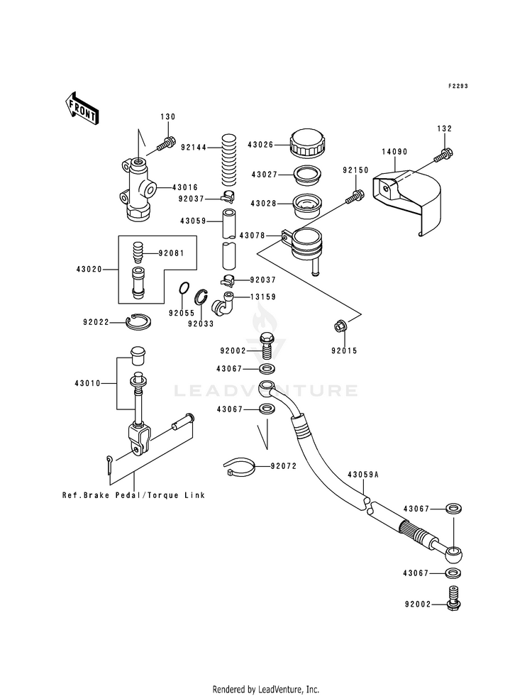Rear Master Cylinder Schematic