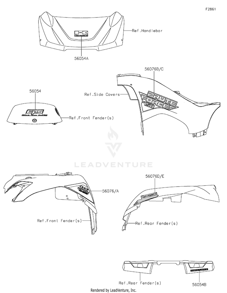 Decals(Jmfnn) KVF750JMFNN Brute Force 750 4x4i EPS (2021) Schematic