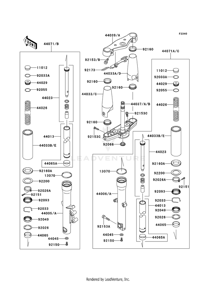 Front Fork Schematic