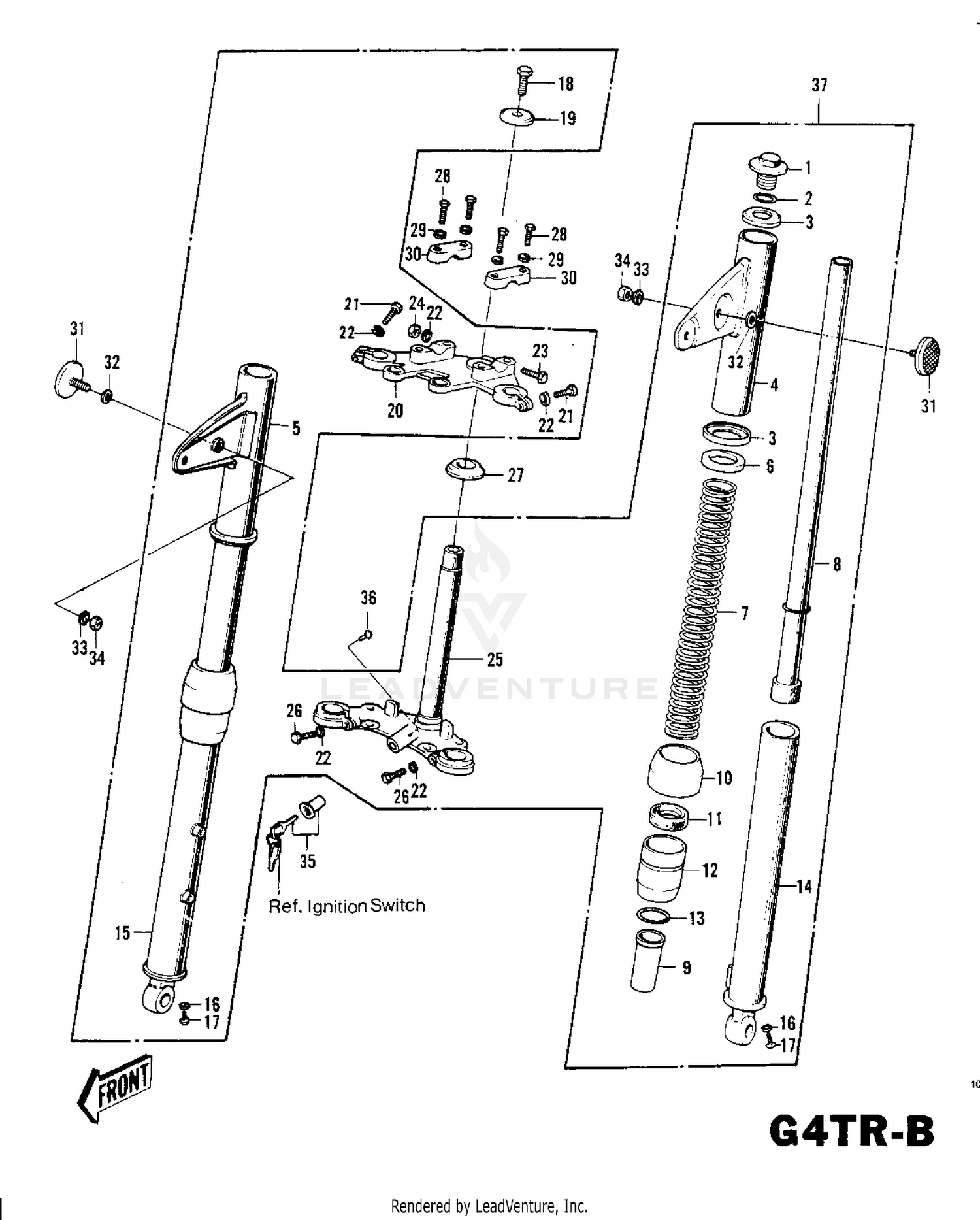 FRONT FORK G4TR-B ('70-'73)