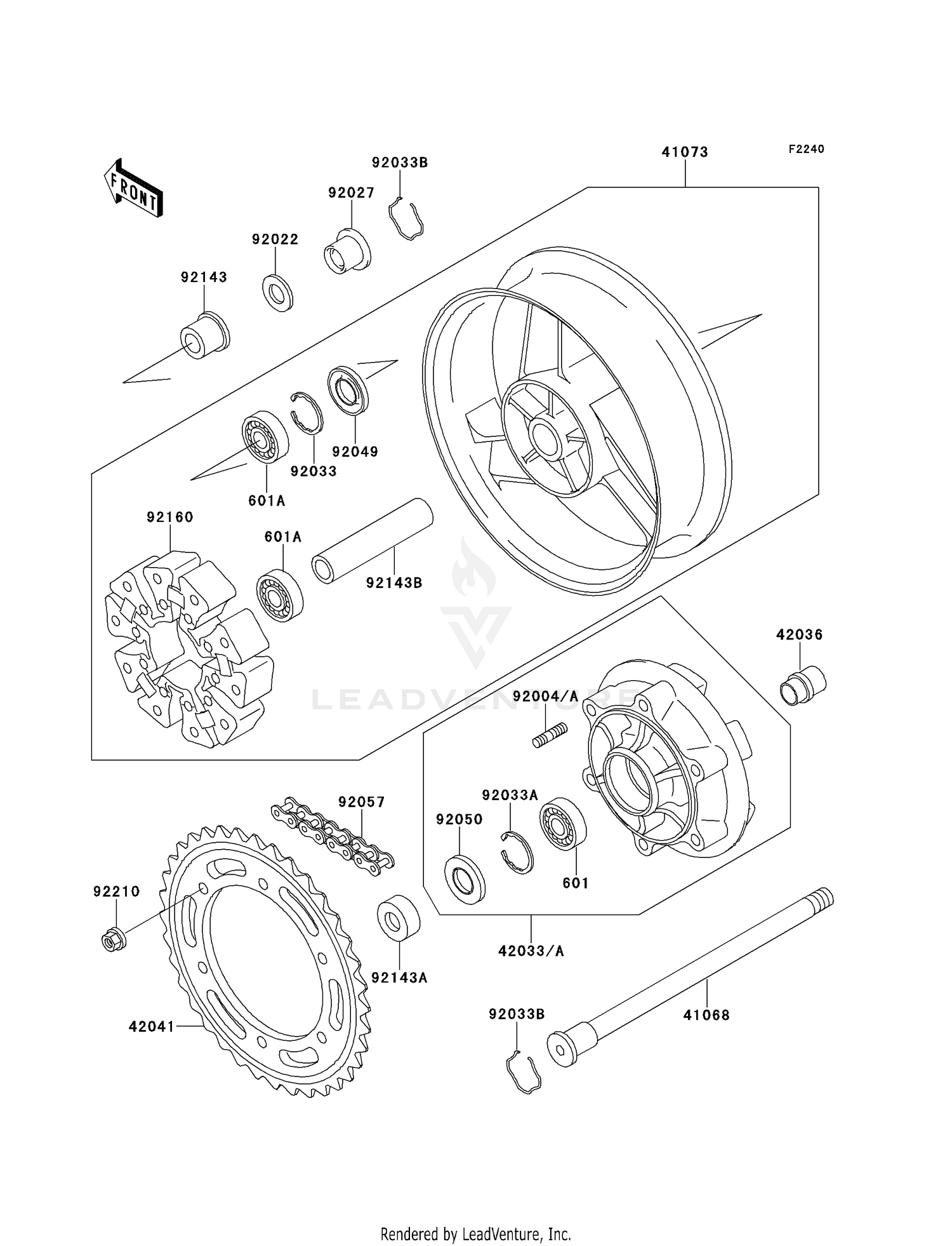 REAR WHEEL/CHAIN
