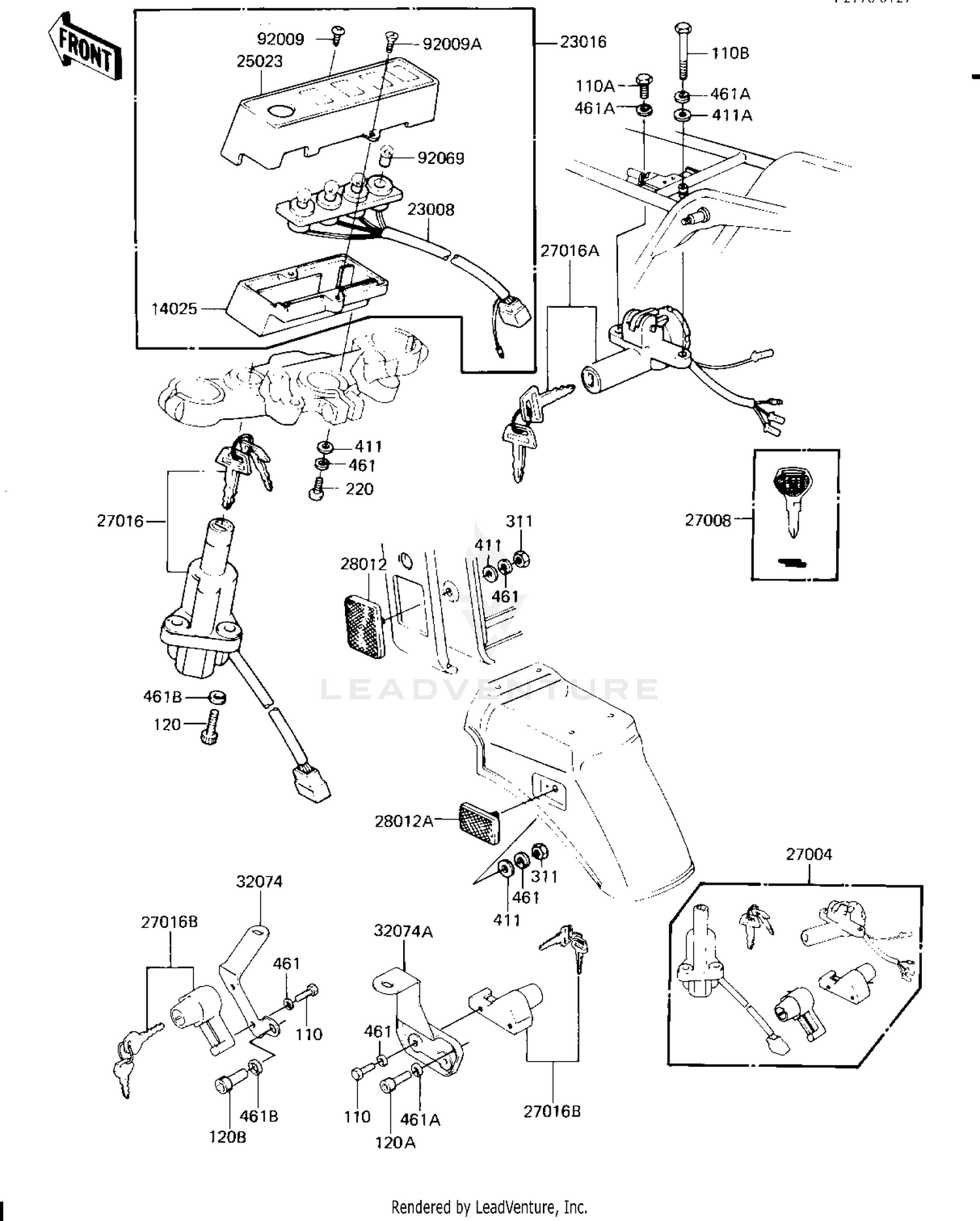 IGNITION SWITCH/LOCKS/REFLECTORS