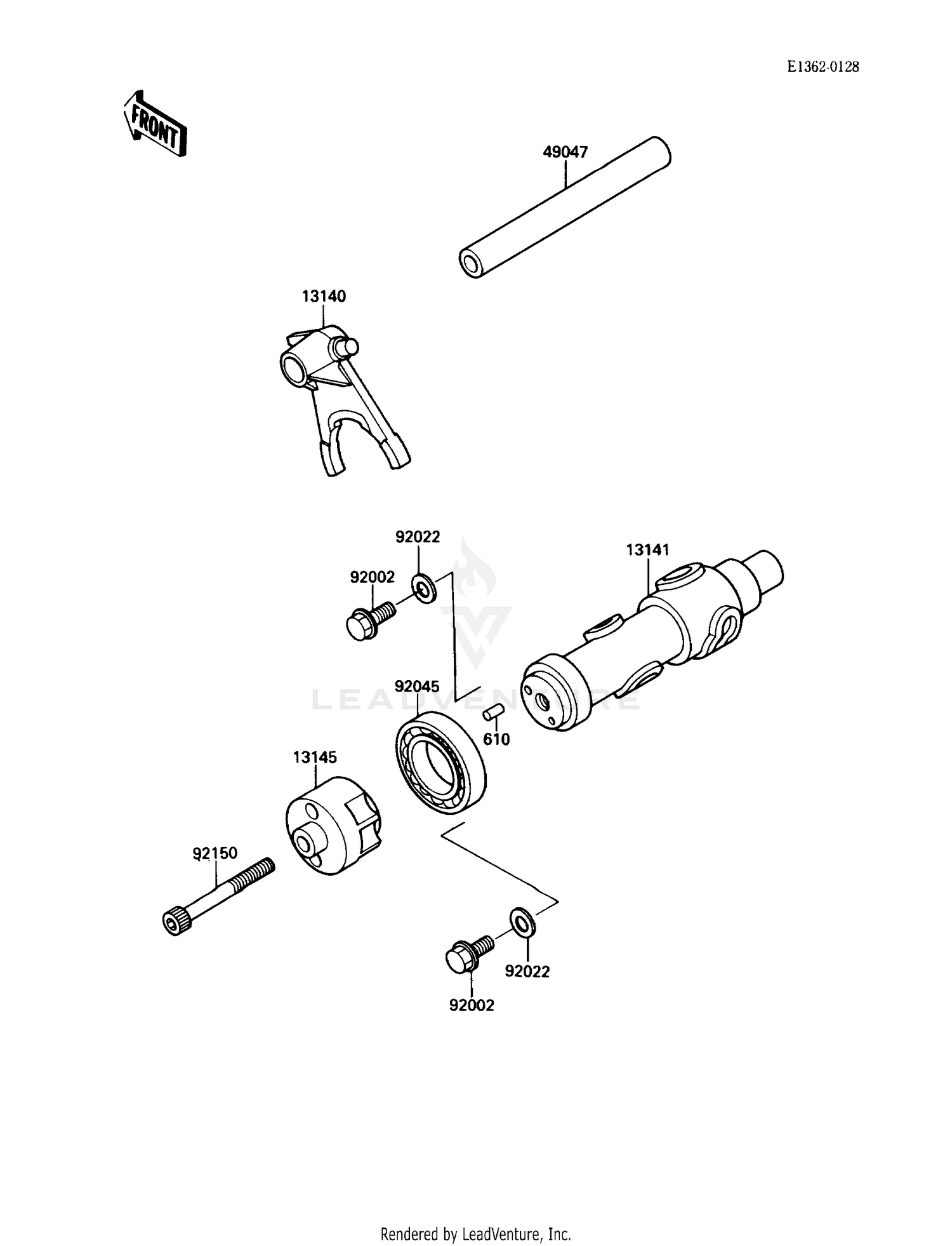 GEAR CHANGE DRUM/SHIFT FORK(S)(003436-)