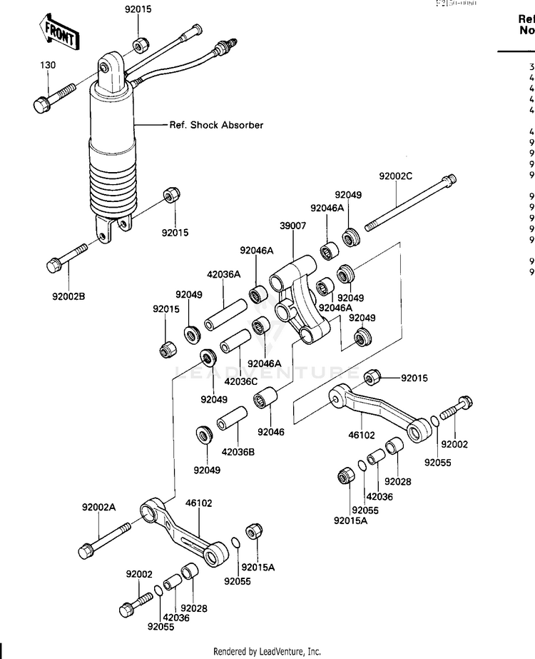 Rear Suspension Schematic