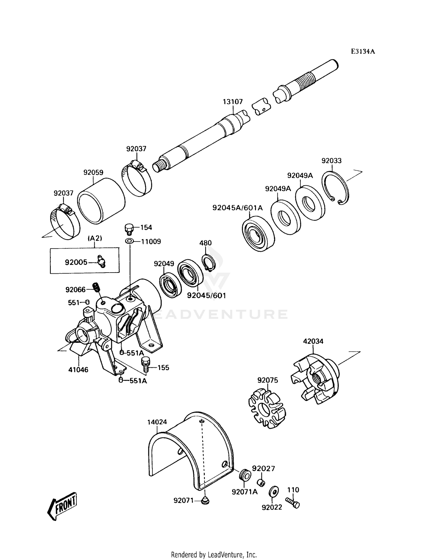 DRIVE SHAFT (JS300-A2/A3/A4/A5)