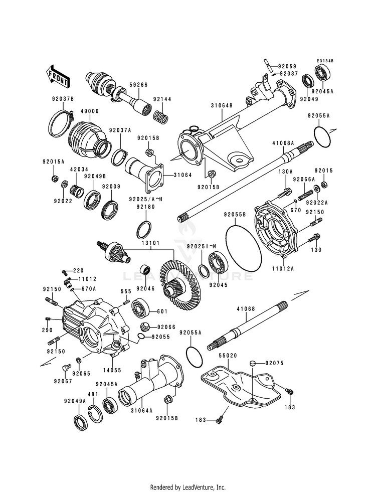 Drive Shaft (Rear) Schematic